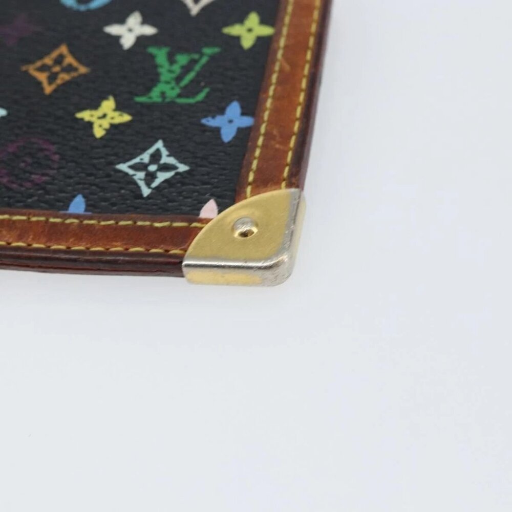 LOUIS VUITTON Multicolor Pochette Cles Coin Purse Black M13664 LV Auth 158853 - Picture 13 of 16
